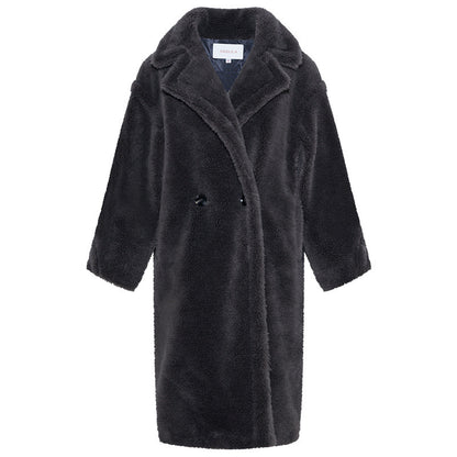 Elegant Warm Woolen Coat - Gray / L POLITICSLADY
