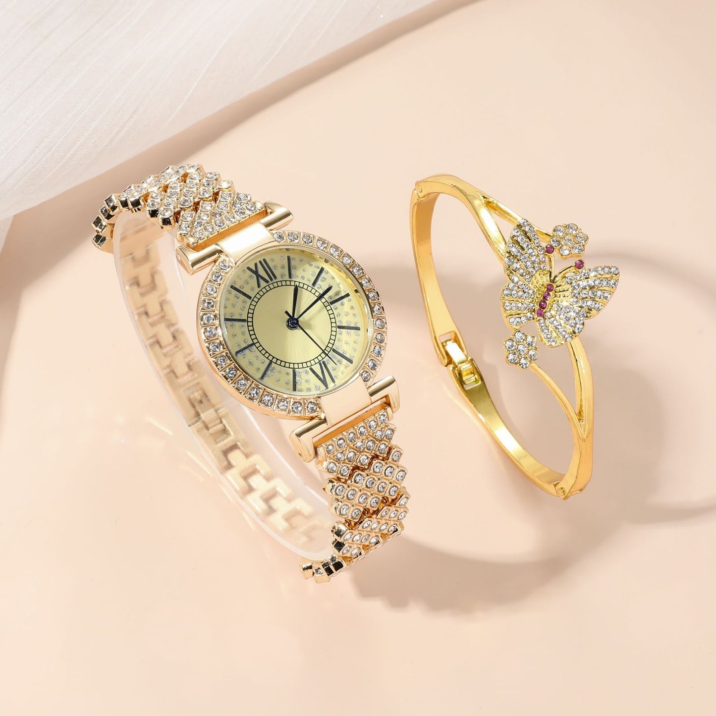 Bracelet Full Diamond Elegant Gold