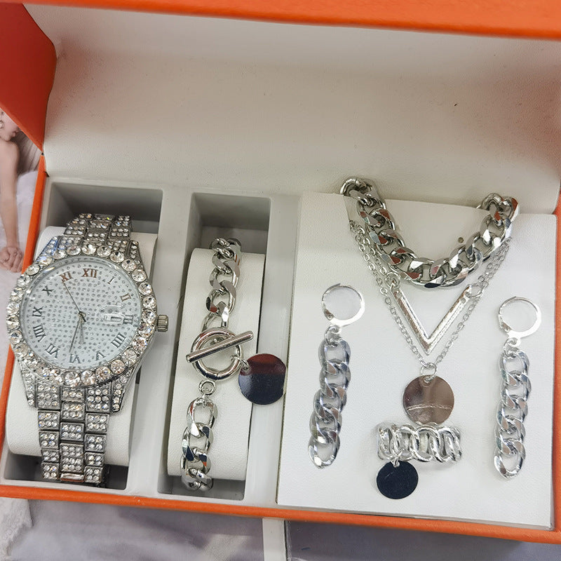 Jewelry 5-piece SET Quartz Watch