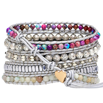 Purple Emperor Natural Stone Watch