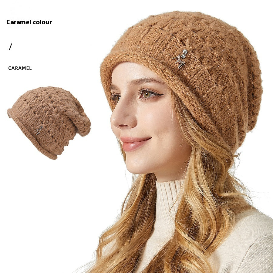 Knitted Hat Double-layer Thickened