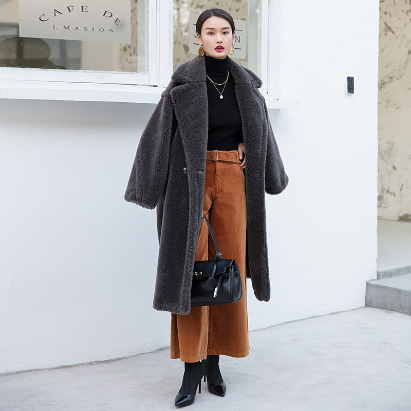 Elegant Warm Woolen Coat - Gray / L POLITICSLADY