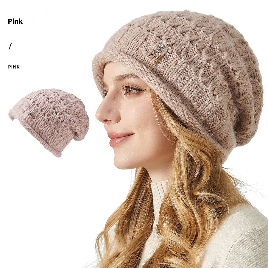 Knitted Hat Double-layer Thickened