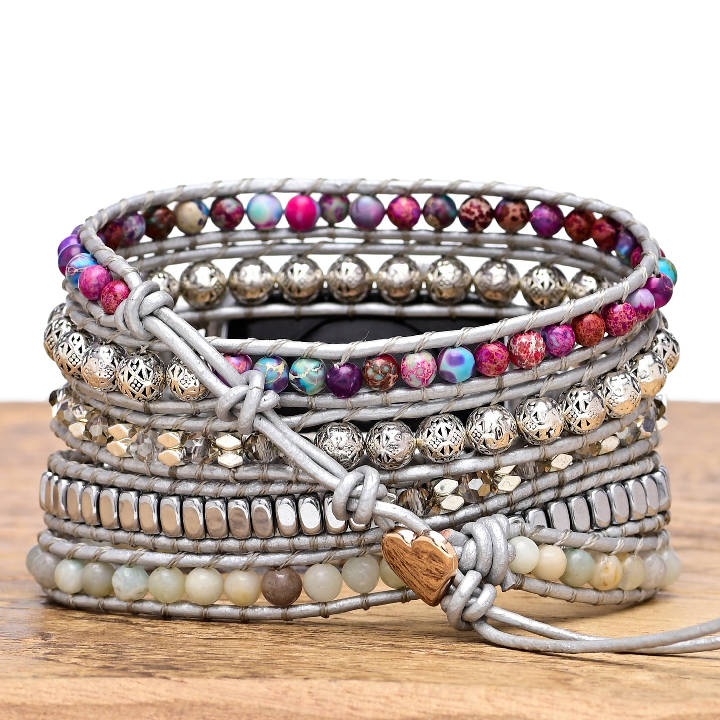 Purple Emperor Natural Stone Watch