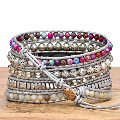 Purple Emperor Natural Stone Watch