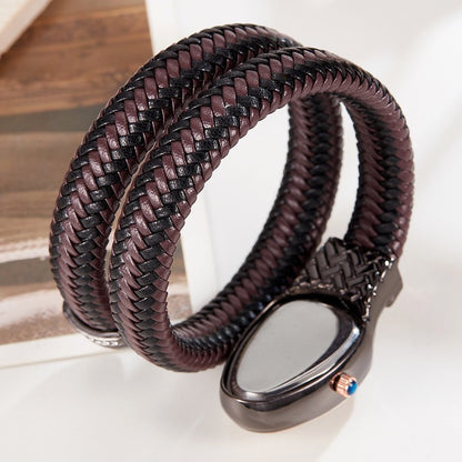 Snake Watch Diamond Leather Strap