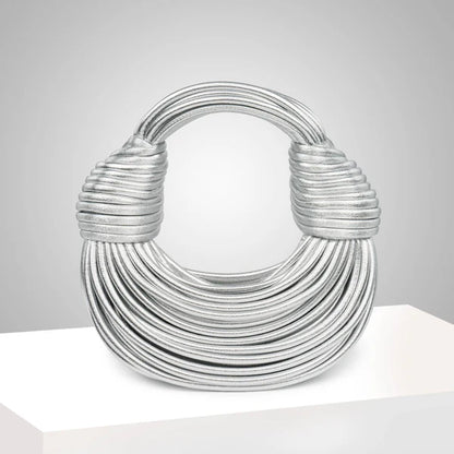 Amanda Handbag - silver / 25x8x23cm POLITICSLADY