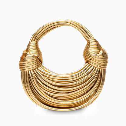 Amanda Handbag - gold / 25x8x23cm POLITICSLADY