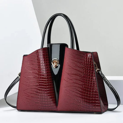 Spacious Tote Bag - claret / 33CM 10CM 22CM POLITICSLADY