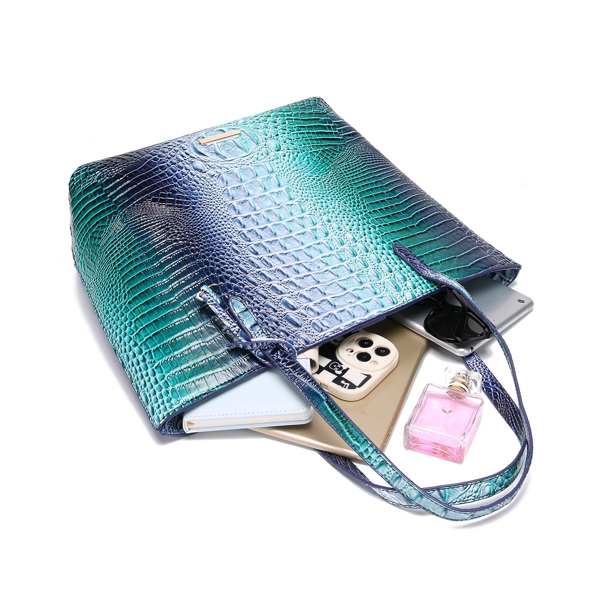 Two Piece Crocodile Shoulder - RomeBrown POLITICSLADY