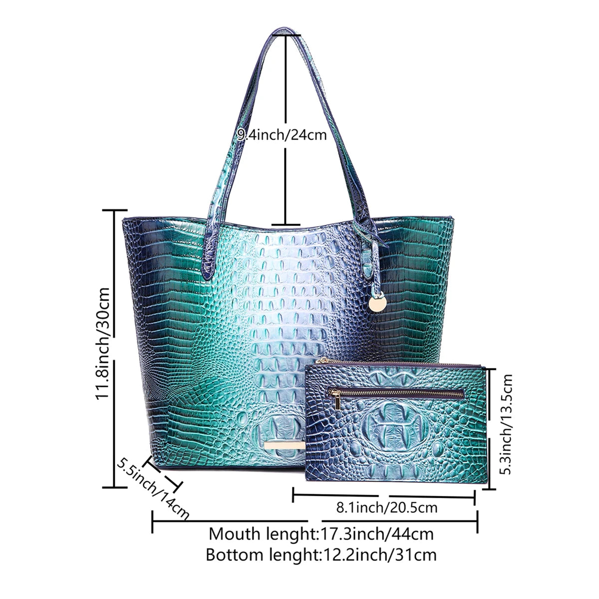 Two Piece Crocodile Shoulder - RomeBrown POLITICSLADY