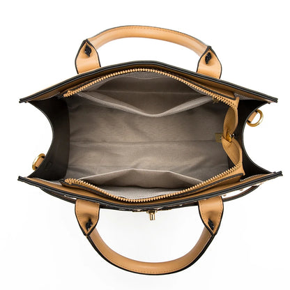 Crocodile Pattern Handbag - Khaki / (20cm<Max Length<30cm) POLITICSLADY