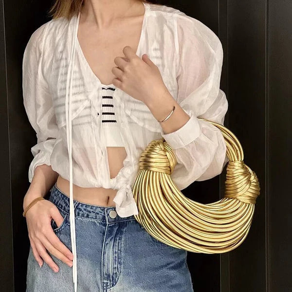 Amanda Handbag - silver / 25x8x23cm POLITICSLADY