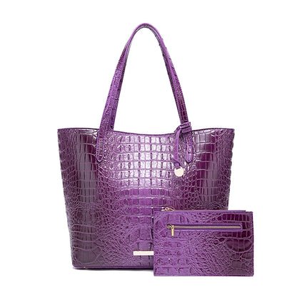 Two Piece Crocodile Shoulder - DarkPurple POLITICSLADY