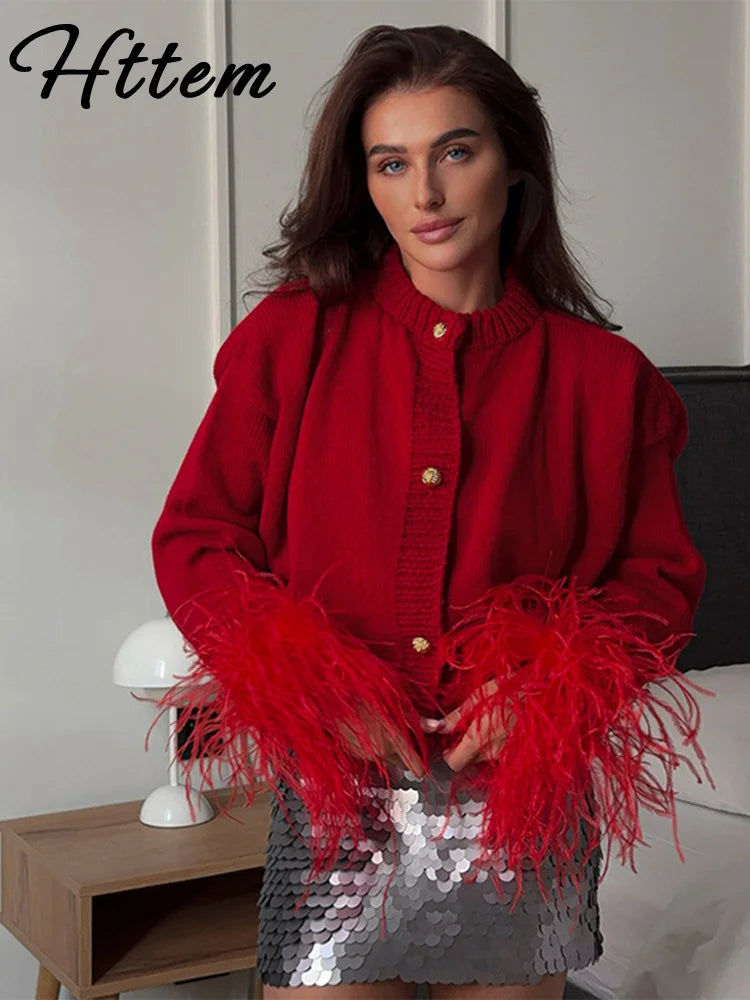 Loose Long Sleeve Single Breasted - red / L POLITICSLADY