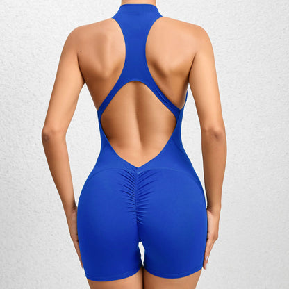 Sleeveless Short Sports Jumpsuit for Women - Blue / XL POLITICSLADY