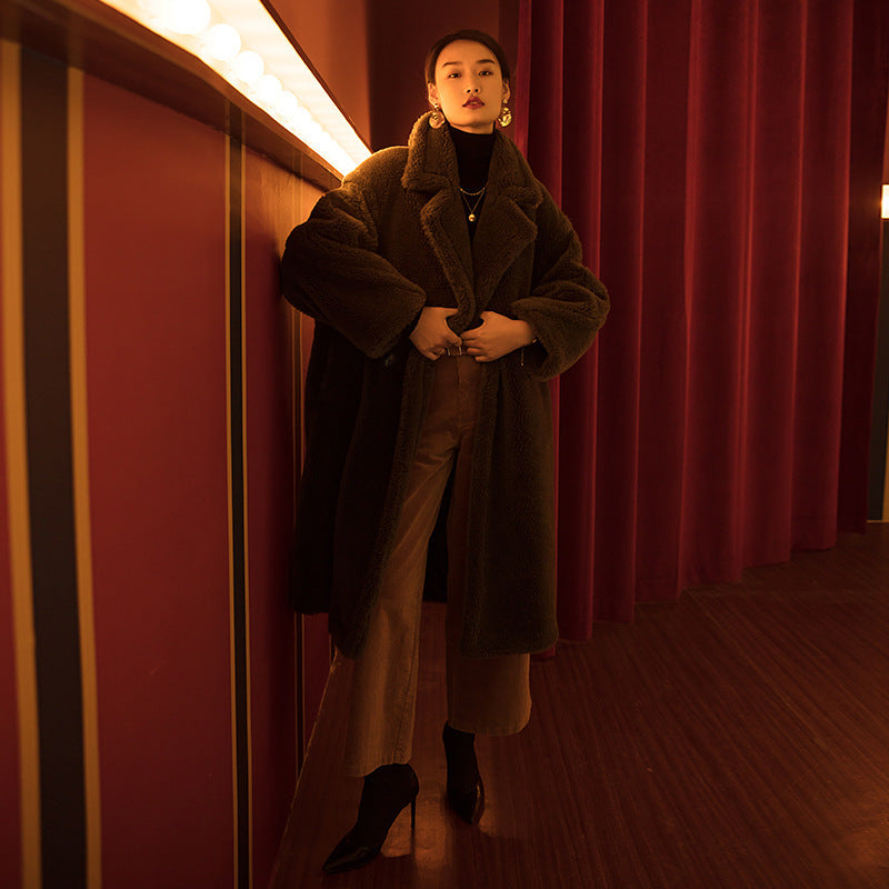 Elegant Warm Woolen Coat - Gray / L POLITICSLADY