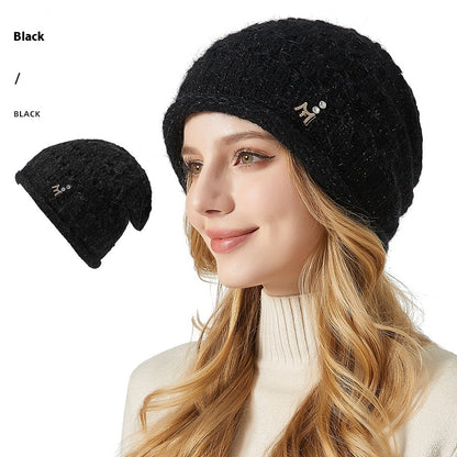 Knitted Hat Double-layer Thickened