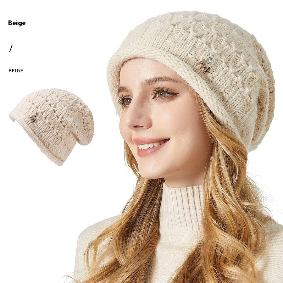 Knitted Hat Double-layer Thickened