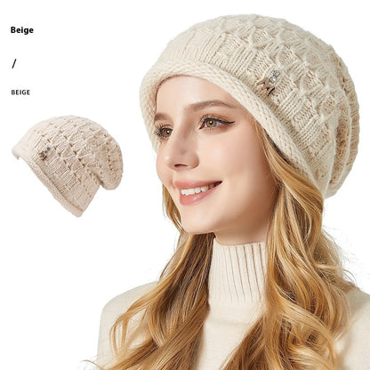 Knitted Hat Double-layer Thickened